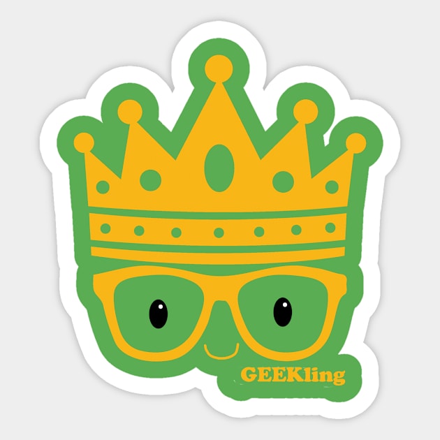 "Crown & Speckles" Marigold Sticker by GEEKing Official